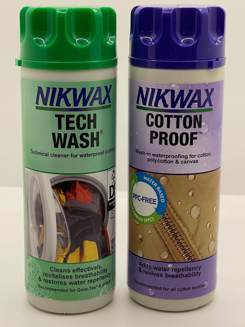 3 Donkeys Nikwax Tech Wash and Cotton Proof Set